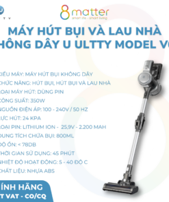 máy hút bụi và lau nhà