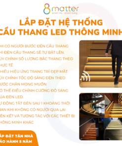 cầu thang led thông minh