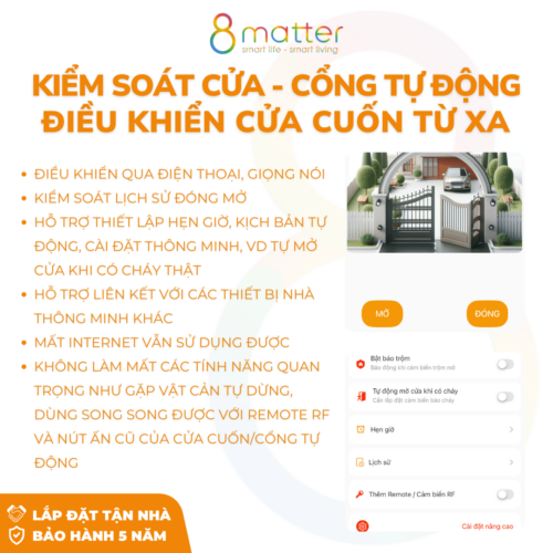 lắp đặt bộ điều khiển cửa cuốn, cổng tự động