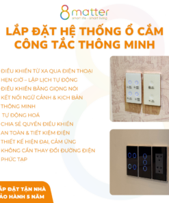 lắp đặt công tắc và ổ cắm thông minh