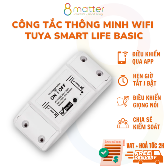 Công Tắc Thông Minh Wifi TUYA SMART LIFE BASIC
