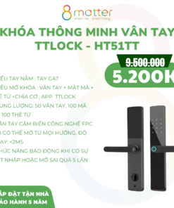 Khóa Thông Minh Vân Tay TTLOCK HT51TT