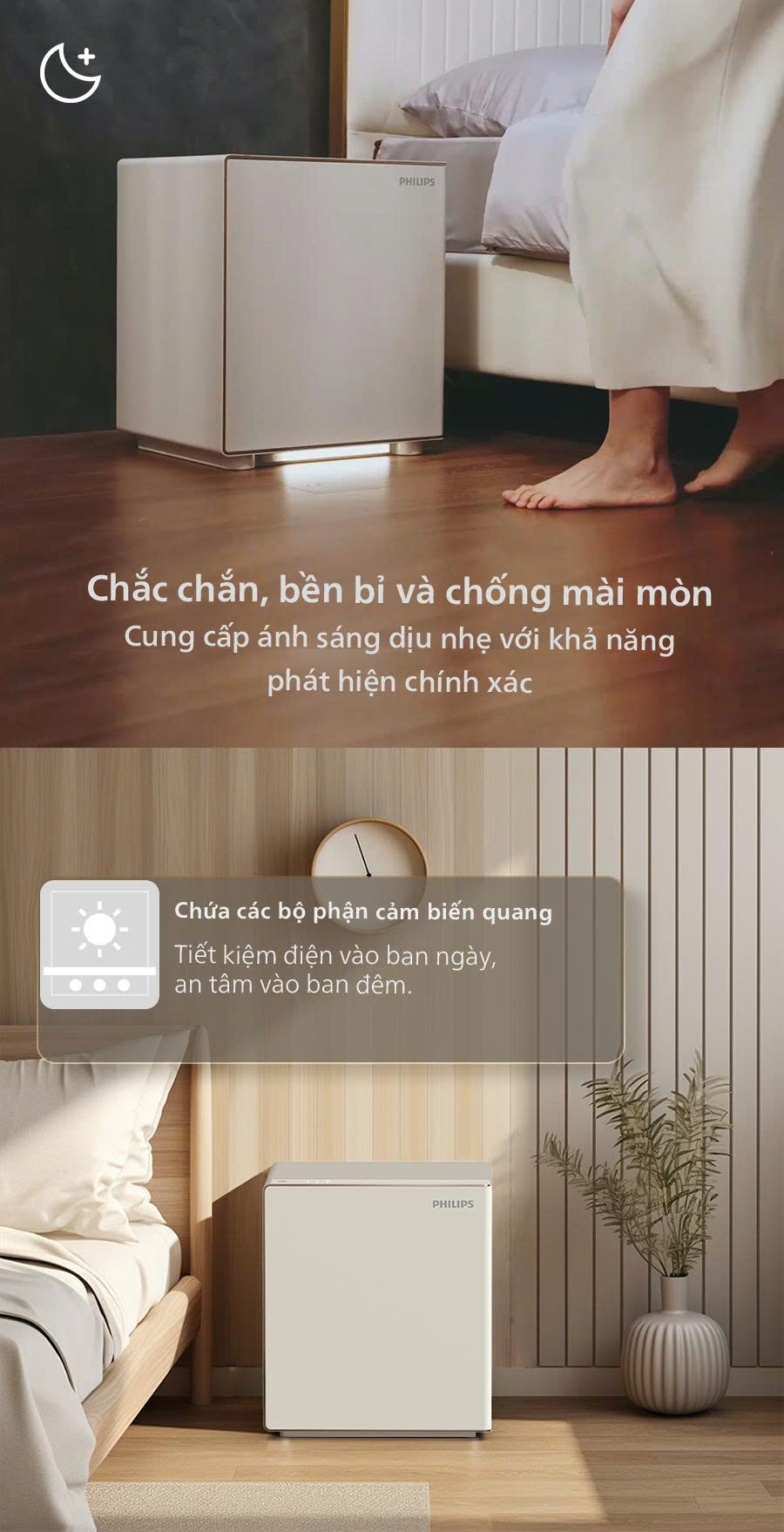 két sắt philips Két sắt Philips SBX300 Tích hợp Sạc không dây và Đèn cảm biến - CHÍNH HÃNG PHILIPS - Ảnh 5