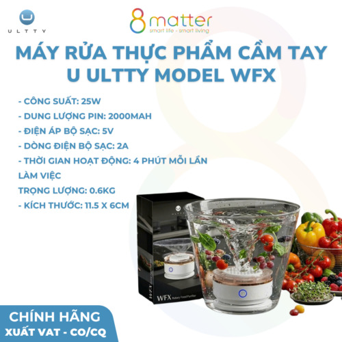 Máy rửa thực phẩm cầm tay U ULTTY model WFX