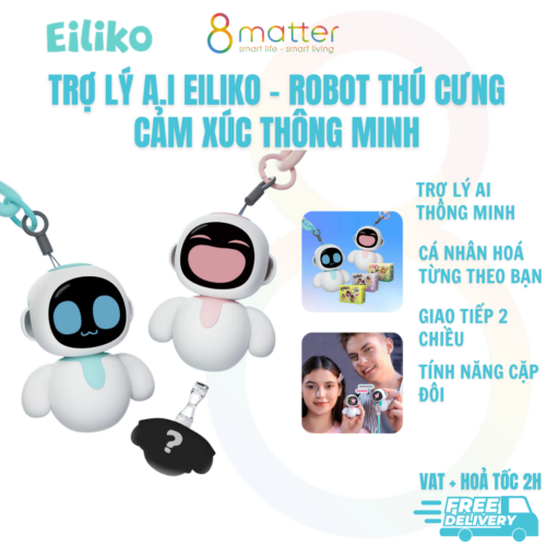 Robot Thú Cưng Cảm Xúc Eiliko Chính Hãng – Người Bạn Tri Kỷ, Quà Tặng Công Nghệ Độc Đáo